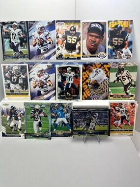 Junior Seau/Phillip Rivers w/ Chargers stars lot of 15
